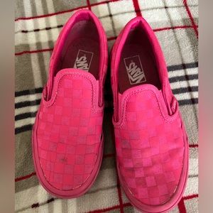 Hot pink little girls Vans sz 1